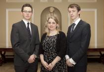 Conor O’Donovan (Trinity College), Jacqueline O’Driscoll (NUIG), Liam O’Neill (Trinity College) 