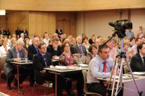 Delegates attend the address by Dr James Reilly, T.D, Minister for Health