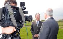 Prof Seán Tierney is interviewed for RTE Television